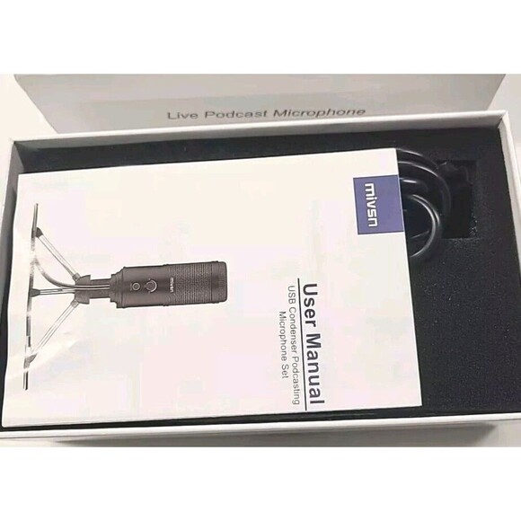 Podcast Microphone  Gaming, Podcast, Social Media Content Creating Mivsn Live - Picture 4 of 5